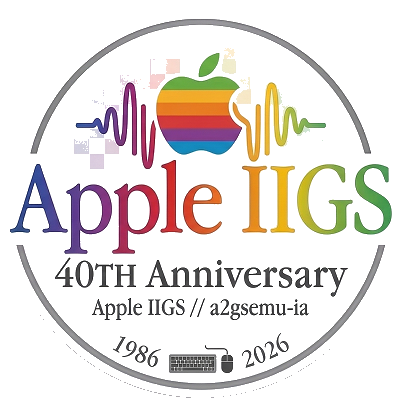 Apple IIgs 40th Anniversary Logo